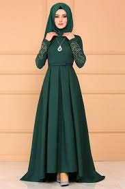 Modaselvim Abiye Pileli Peplum Abiye 8846w153 Zumrut Peplum Elbise Elbiseler Islami Giyim