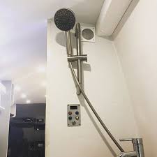 Note Recirculating Shower Courtesy Of Sprinter Tech Vanlifetech Instagram Photos And Videos Van Home Tiny House Design Sprinter Van Conversion