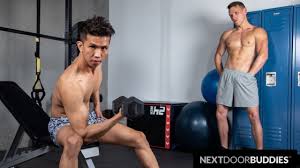 Asian Hottie Levy Foxx Drilled At Gym - Shane Cook, Levy Foxx -  NextDoorBuddies
