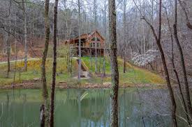 Learn more about each of our four custom treehouses Book Hocking Hills Rentals With A Pond Buffalo Cabins Lodges