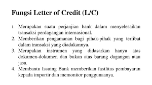Eksportir yang menerima lc, disebut dengan beneficiary. Pertanyaan Letter Of Credit