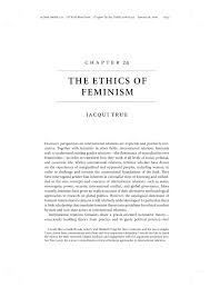 Pdf The Ethics Of Feminism