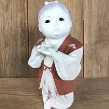 Vtg 1999 Santa's Best Throwing Snow Ball Animation Ceramic Doll Ami