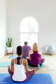 Download Premium Image Of Healthy People Making A Sukhasana Yoga Pose In In 2020 Yoga Poses Sitting Yoga Poses Savasana Pose