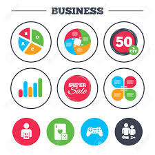 Business Pie Chart Growth Graph Gamer Icons Board Games Players