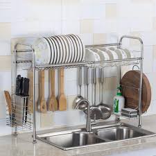 Kitchen stainless steel sink drain rack dishes bowls plates cups tableware storage rack durable large capacity cutlery holder. Zyh Shelf Dish Drainer Rack Holder Stainless Steel Kitchen Rack Sink Sink Dish Rack Drain Bowl Rack Kitchen Supplies Storage Rack 60cm Buy Online In Cayman Islands At Cayman Desertcart Com Productid 116314463