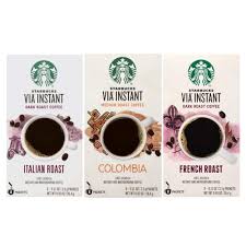 Many people are used to drinking a starbucks coffee in the morning. Amazon Com Starbucks Via Instant Coffee Bundle 24 Packets Italian Roast Colombia French Roast Grocery Gourmet Food