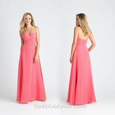 2020 Abiye Elbise Modelleri Pembe Uzun Omzu Acik Kalp Yaka Elbise Elbise Modelleri The Dress