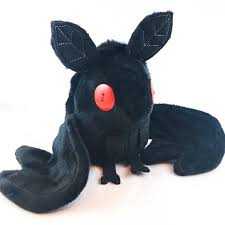 Made To Order Classic Baby Mothman Plush Moth Man Soft Cryptid Plush Minky Keychain Art Dolls Mothman Plush