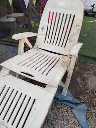 No one wants to invite guests over to lounge on filthy pour a gallon of water into a bucket and use three or four squirts of soap to create suds for scrubbing your plastic lounge chairs. Plastic Garden Lounge Chair For Sale In Firhouse Dublin From Gillianr