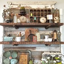 booth crush: antique booth shelving