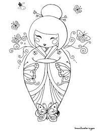 coloriage poupee japonaise numero 22 dessin film extraterrestre