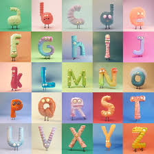 How fast can you type the alphabet? Litlle Monsters 36days Of Type Alphabet Domestika
