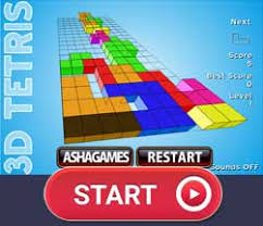 Simply the best free tetris game on the web; Tetris Online 3d Tetris