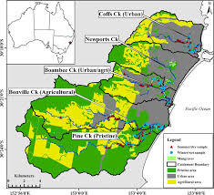 Also shopping, beaches and parks. Map Depicting The Four Catchments Of The Estuaries Sampled In The Coffs Download Scientific Diagram