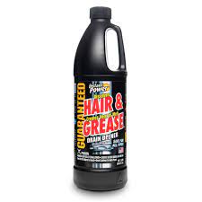 Upon introduction to the drain system, this powerful chemical attacks hair particles and other drain clogging material. Instant Power 33 8 Oz Hair And Grease Drain Cleaner 1969 The Home Depot