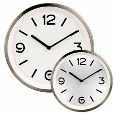 Großes und gut ablesbares zifferblatt, roter sekundenanzeiger. Kuchenuhren Edelstahl Quarz Wanduhr Mit Zifferblatt Beleuchtung Und Lichtsensor Eur 18 99 Picclick De