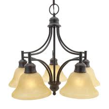Design House Bristol 5 Light Oil Rubbed Bronze Downlight Chandelier 504167 The Home Depot