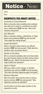 A Teacher S Love Letter To The Notice And Note Signposts