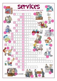 Get hints, track time, print, access previous puzzles and much more. Services Crossword Puzzle Goods And Services Vocabulary English Worksheets For Kids