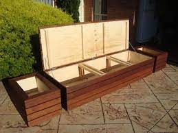 20 Easy Diy Outdoor Bench Ideas For Your Backyard Trenduhome Outdoor Storage Bench Outdoor Bench Seating Patio Storage