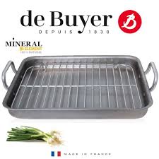 12, 16, 32, 64 trays can be choose. De Buyer Roasting Pan With Grid Mineral B Element Cookfunky
