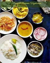 The Everyday Bengali Vegetarian Thali Meals Summer Special Recipe Meals Veg Thali Bengali Food