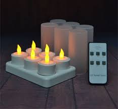 6pcs Led Rechargeable Tealight Candle Tea Lights Tea Light Candles Remote Control Tea Lights