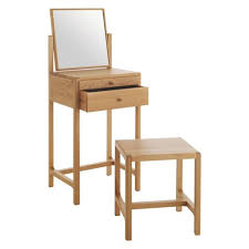 Limbo Oak Dressing Table And Stool Habitat Narrow Like I M Planning But Still Seated Low Dressing Table With Stool Dressing Table Table