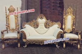 Golden Maharaja Brass Metal Sofa Set Dstexports Dugun Fikirleri Dugun Fikirler