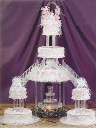 Bridge Wedding Cakes My Husband I Had 1 Like This But Ours Was A Little Bigger Fountain Wedding Cakes Wedding Cake Topper Decorations Cake Boss Wedding