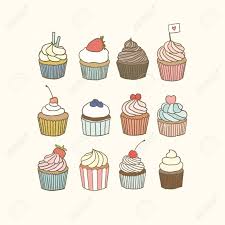 Owned by dhunseri group, the cupcakery was established in 2011 and is one of the largest in singapore. Set Of 12 Cupcakes Vector Eps 10 Hand Drawn Illustration Royalty Free Cliparts Vectors And Stock Illustration Image 34014552