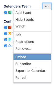 Embed Calendars On Confluence Pages Team Calendars Data Center And Server 6 0 Atlassian Documentation