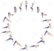 History and practice of surya namaskar. Sonnengruss Surya Namaskara B Yoga Sequenz Lizenzfrei Nutzbare Vektorgrafiken Clip Arts Illustrationen Image 82079901