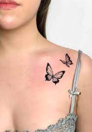 Butterfly Tattoo Stencil In 2021 Butterfly Tattoo Butterfly Tattoo Stencil Butterfly Tattoos For Women