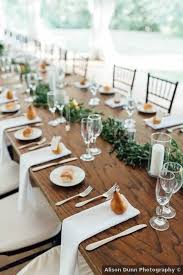 Your table settings, floral arrangements and centerpieces really set the mood for your wedding reception. Wedding Table Decor Ideas Reception Fall Boho Bohemian Greenery Wood Tent Pear Br Wedding Reception Tables Boho Wedding Table Setting Wedding Numbers