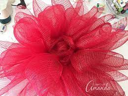 Deco Mesh Poinsettia Flower A Christmas Door Decoration Christmas Door Decorations Poinsettia Flower Valentine Tree