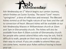 A) a holy day of obligation. Drive Thru Ashes Do Ash Wednesday Without Leaving Your Car