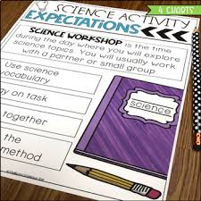 science tools and expectations anchor charts