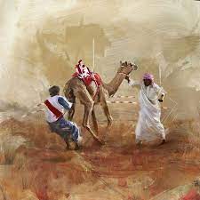 American camel is a painting by charles taylor which was uploaded on january 9th, 2011. Camels And Desert 20 By Mahnoor Shah Desert Painting Camels Indian Paintings