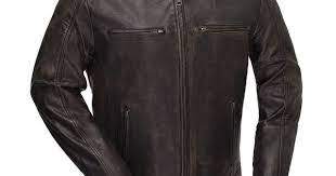 Fim253sdc Mens Hipster Scooter Jkt By First Mfg Leather Jacket Leather Motorcycle Jacket Jackets
