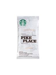 Add to favorites miniature coffee beans bags, mini food, miniature coffee, miniatures, barbie house food, pretend play coffee, 1:6 scale. Starbucks Pike Place Ground Coffee Dark Roast 2 5 Oz Per Bag Box Of 18 Packets Office Depot
