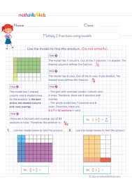 6th grade multiplying fractions worksheets with answers math skills for kids
