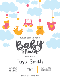Plus, we have a simple guide down below to show you how to do just that. Editable Baby Shower Invitation Card Create Custom Wishes