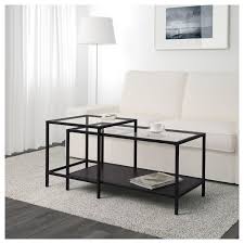 Vittsjo Satztische 2 St Schwarzbraun Glas Ikea Deutschland Nesting Tables Coffee Table Ikea Nesting Tables