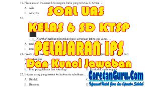 Latihan soal ujian sekolah online untuk smp mts kelas 9 tahun 2020 halaman all kompasiana com. Soal Uas Kelas 6 Sd Semester 2 Ips Ktsp Dan Kunci Jawaban Plus Kisi Kisi Soal Coretan Guru
