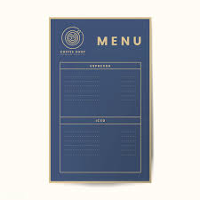 Download Coffee Menu Template Isolated Vector Free Image By Rawpixel Com Coffee Menu Menu Mockup Free Menu Template