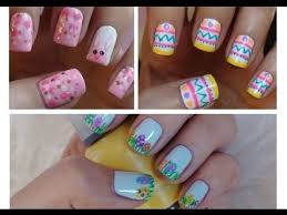 Amongst spring nail designs, easter ones are definitely the cutest, as they embody the design and paint each of your nails to look like a cute easter egg. Easter Nail Art Three Cute Easy Tutorials Youtube