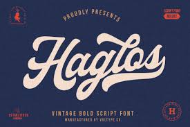 Vignettic script font comes with a retro, modern and vintage touch in it. Haglos Bold Script Font 358476 Script Font Bundles