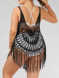 Crochet Tassel Plus Size Cover Up Plus Size Swimsuits Plus Size Bikini Plus Size Cover Up